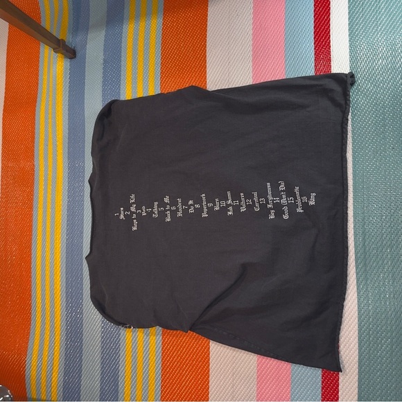 Yeezy Vultures Graphic Long Sleeve Tee Black White Mens Size 2 M/L Fit - Picture 2 of 3